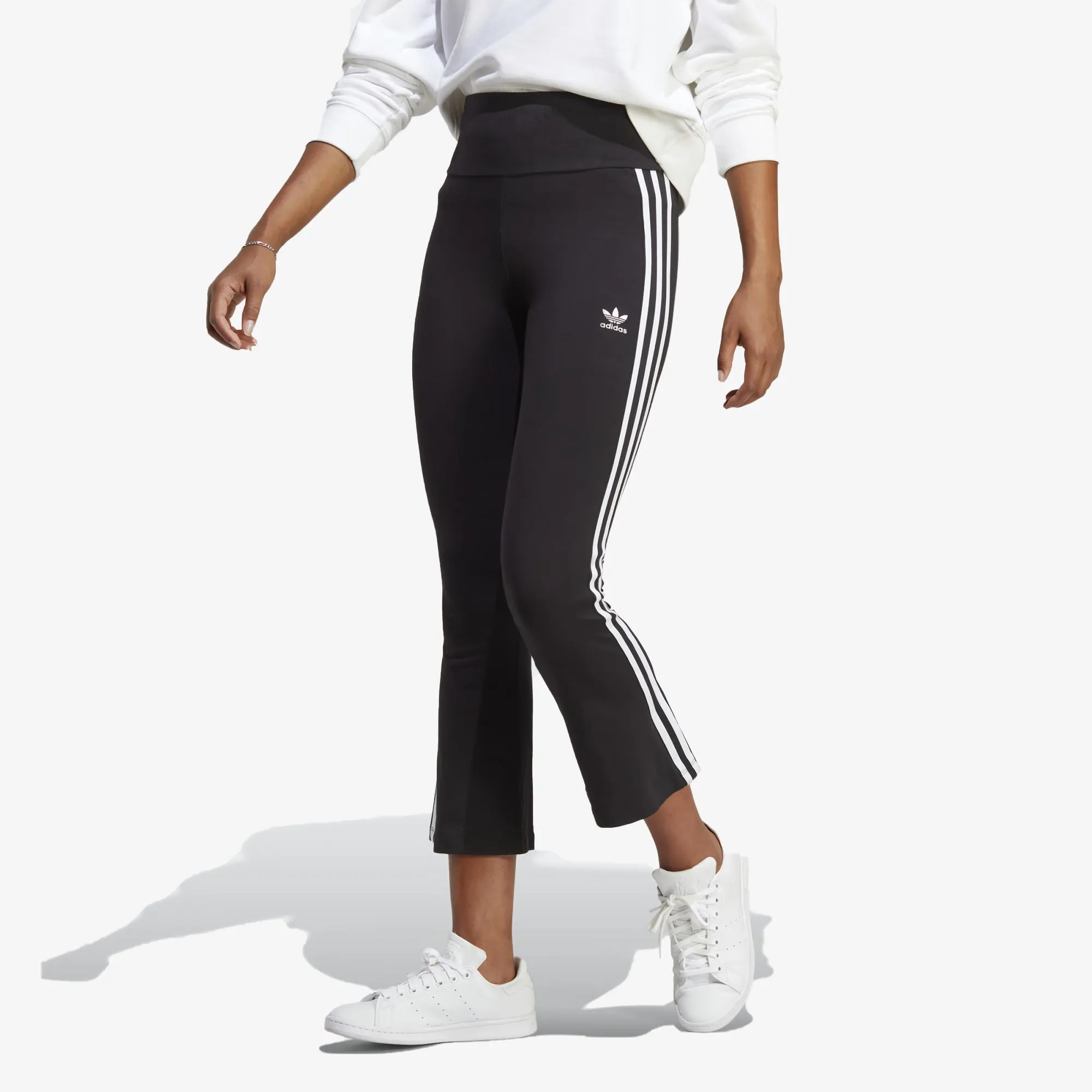 ADICOLOR CLASSICS 3-STRIPES 7/8 FLARE LEGGINGS 'BALCK'