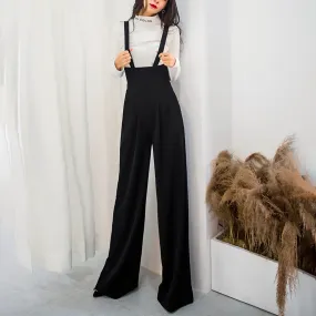 Anne High Waist Wide Leg Overalls