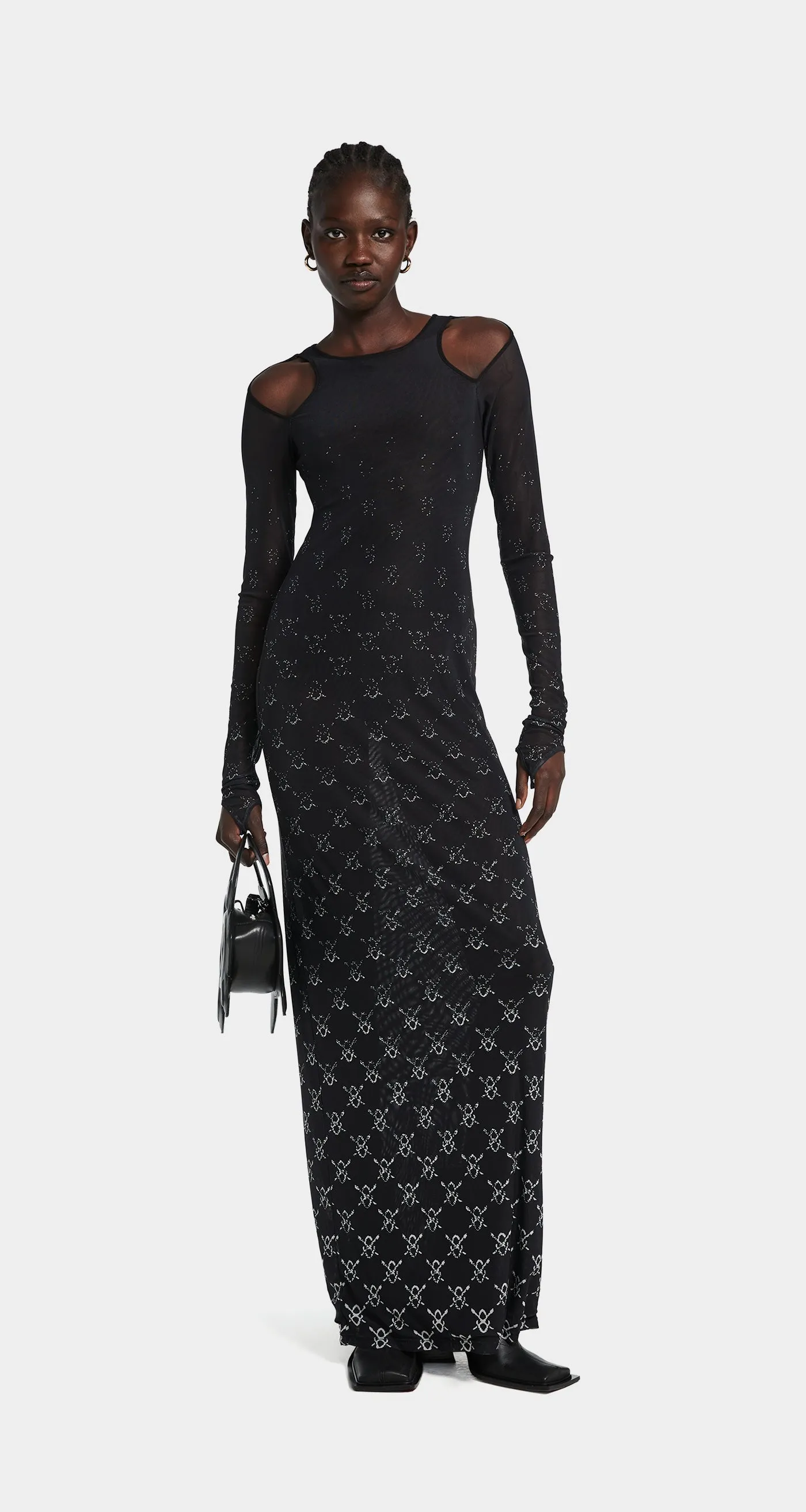 Black Ivy Shield Dress