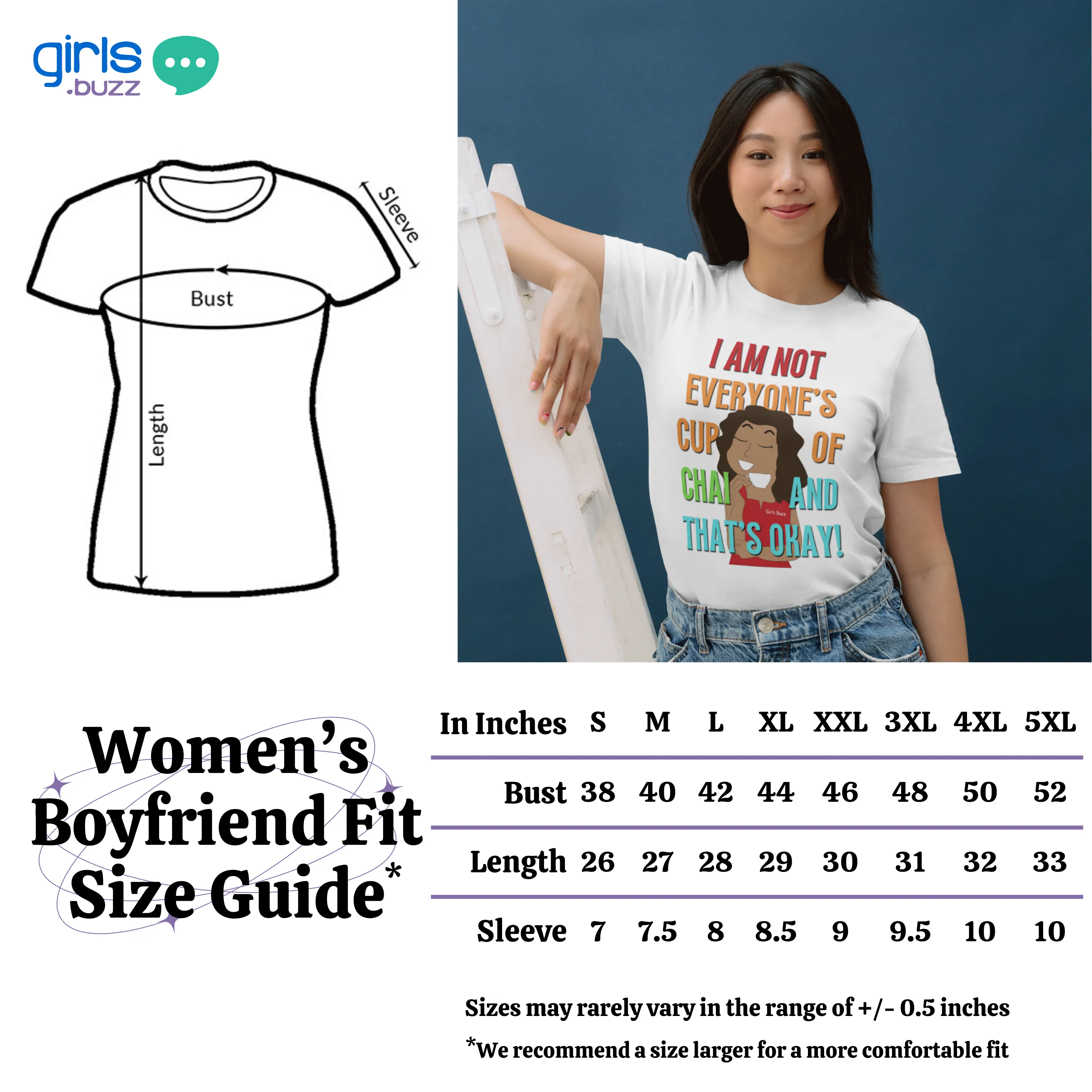 Boyfriend Fit Blue Feminist Women Cotton Tshirt - Why Should Women Remain Silent