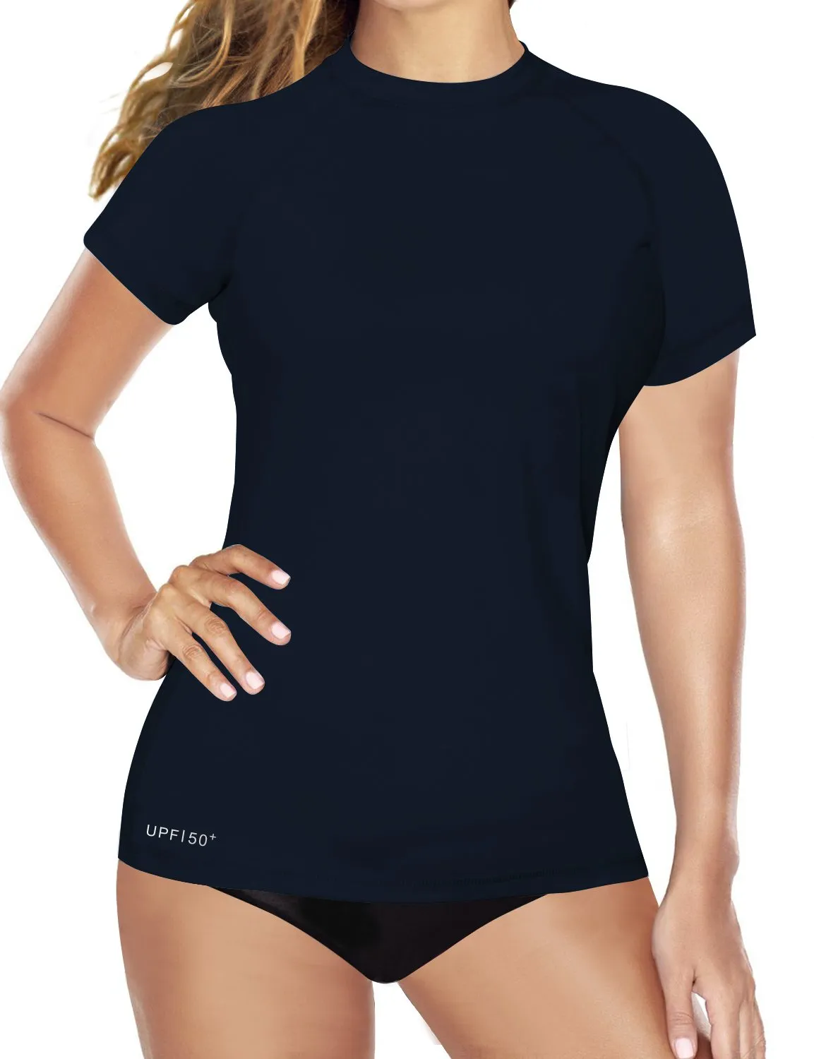 BUBBLELIME 84P/16S Short Sleeve Rashguard for Women