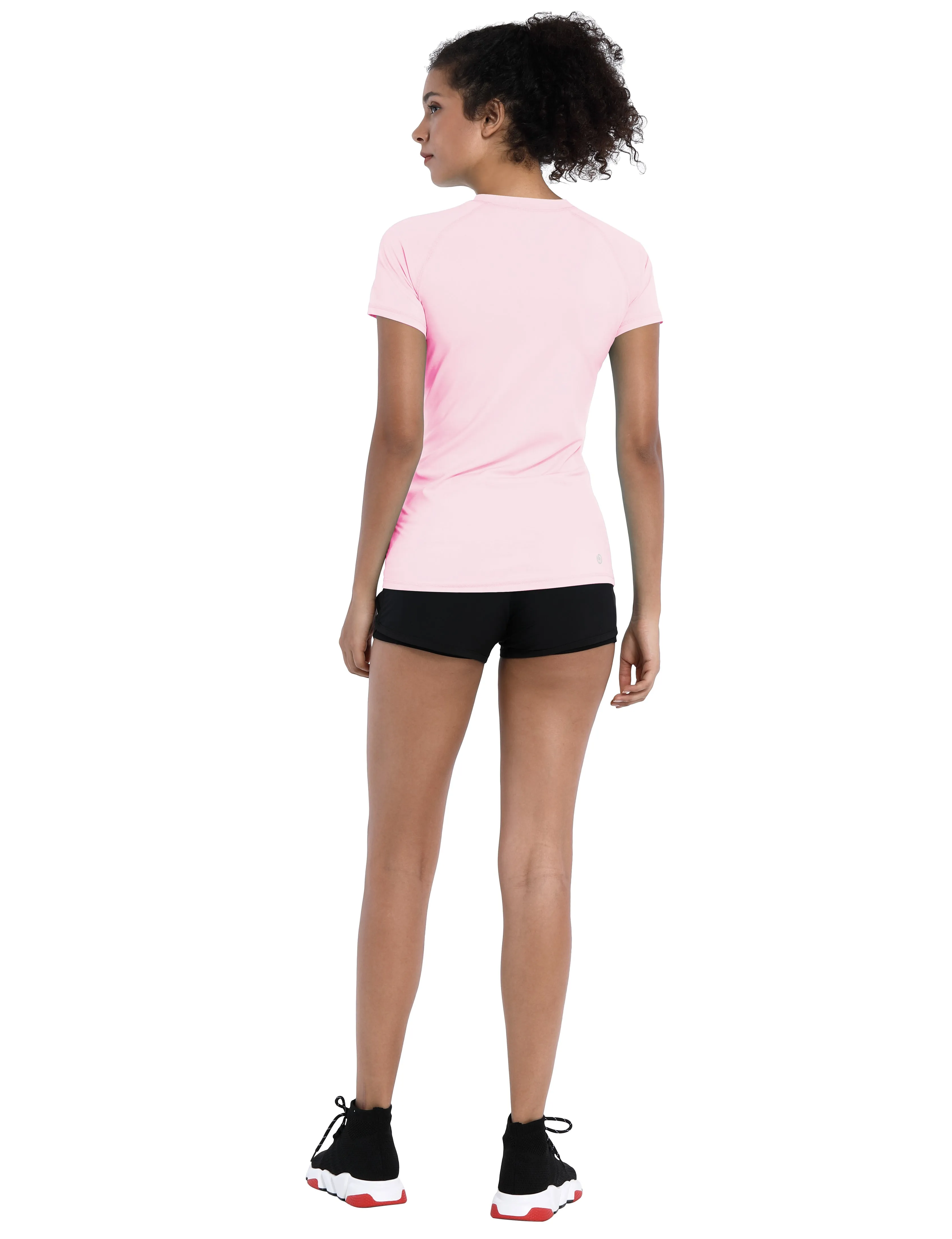 BUBBLELIME 84P/16S Short Sleeve Rashguard for Women