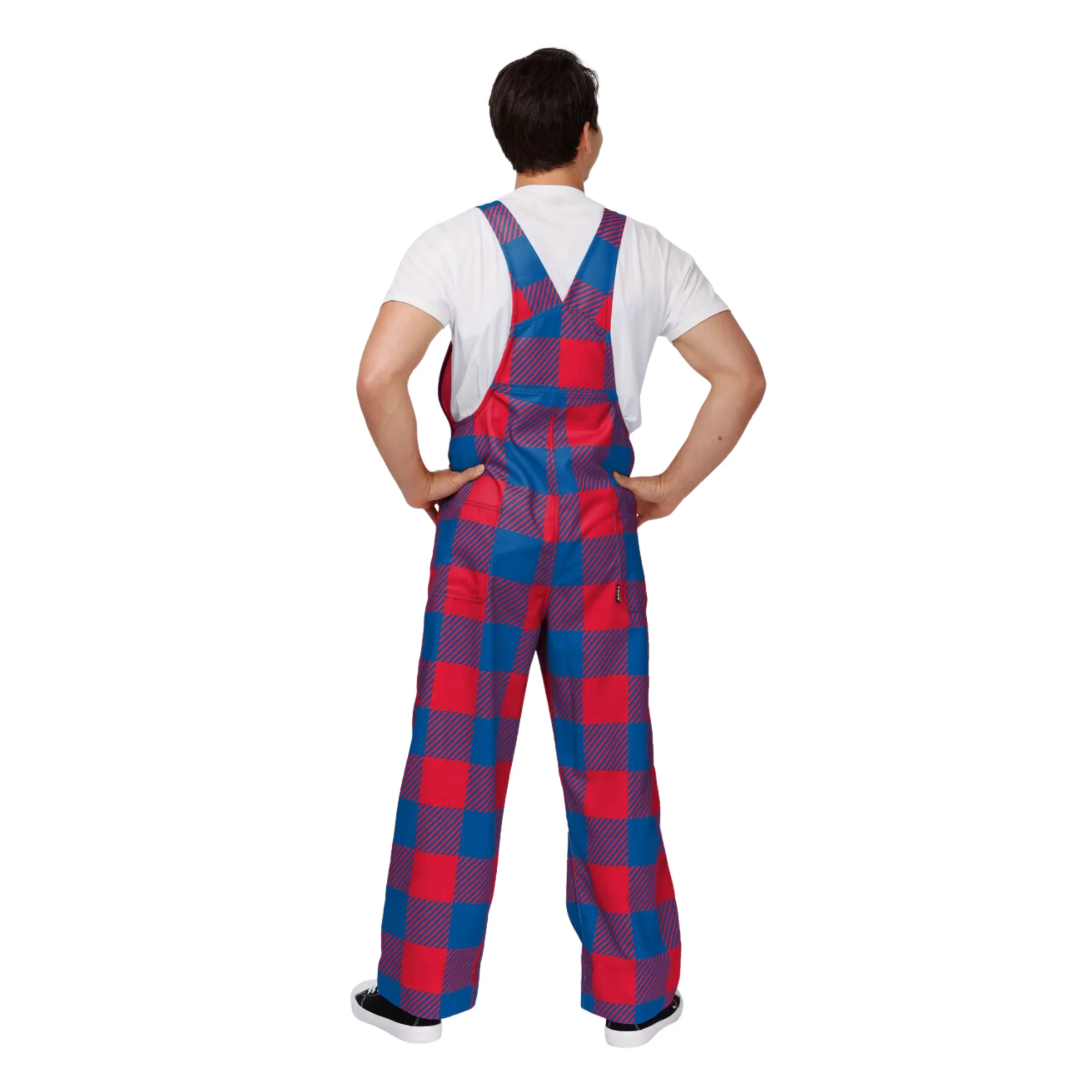 Buffalo Bills Big Logo Plaid Overalls