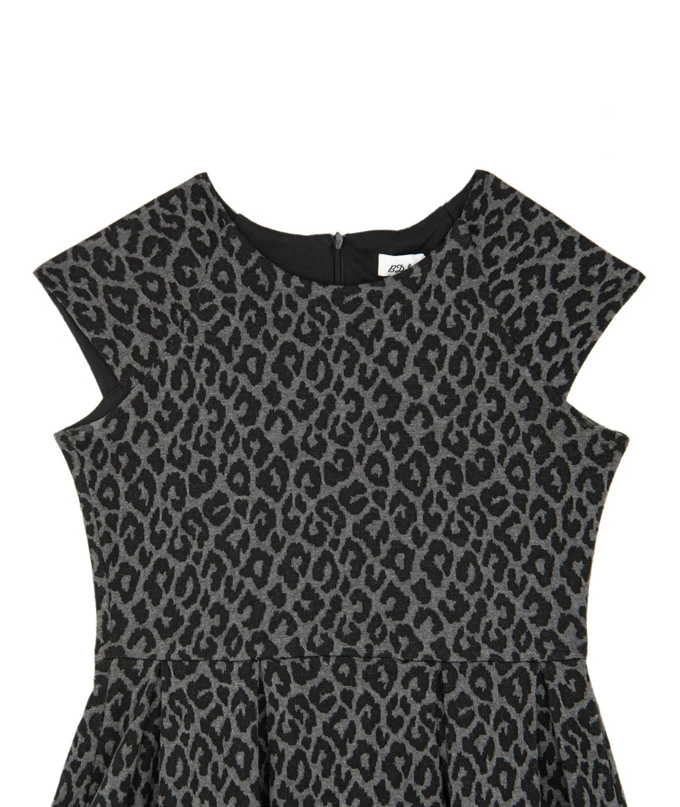 By Debra Girls Animal Print Cap Sleeve Dress