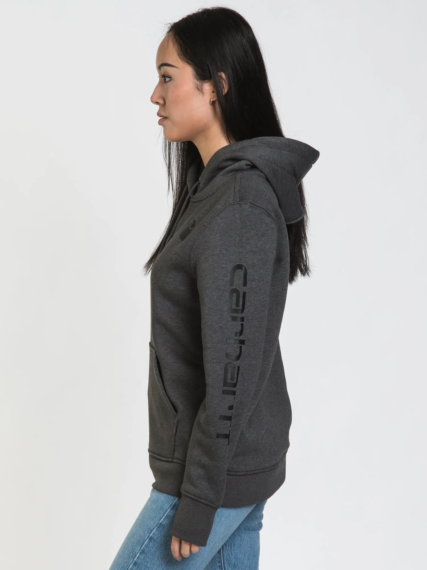 CARHARTT LOGO SLEEVE PULLOVER HOODIE