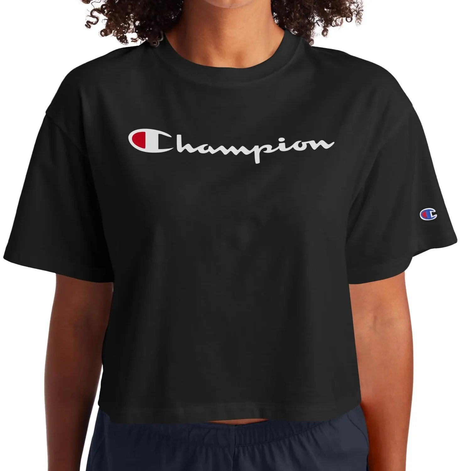 Champion Women's The Cropped Graphic T-Shirt