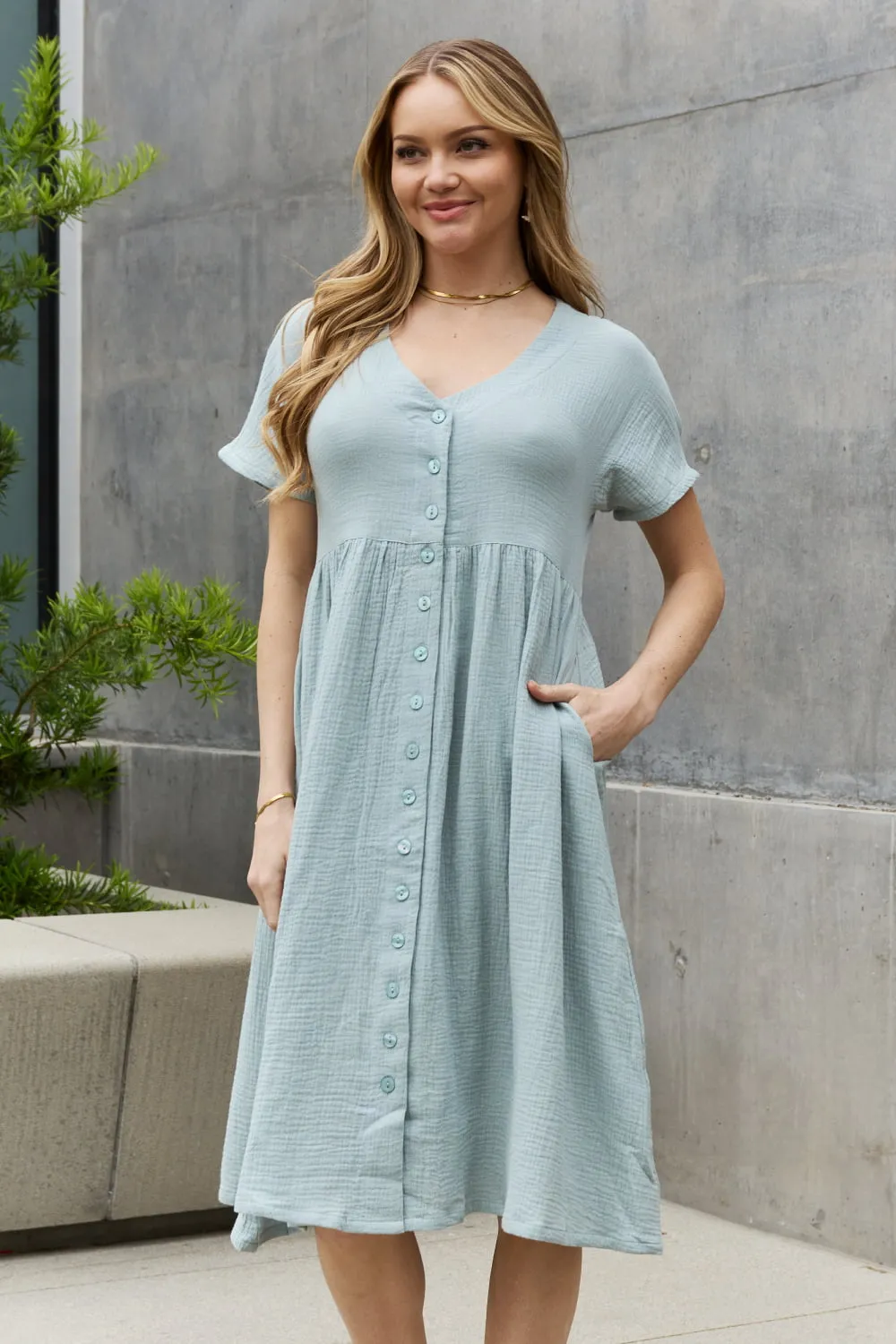 Charming Beach Midi Dress for Wedding Guests by Sweet Lovely By Jen