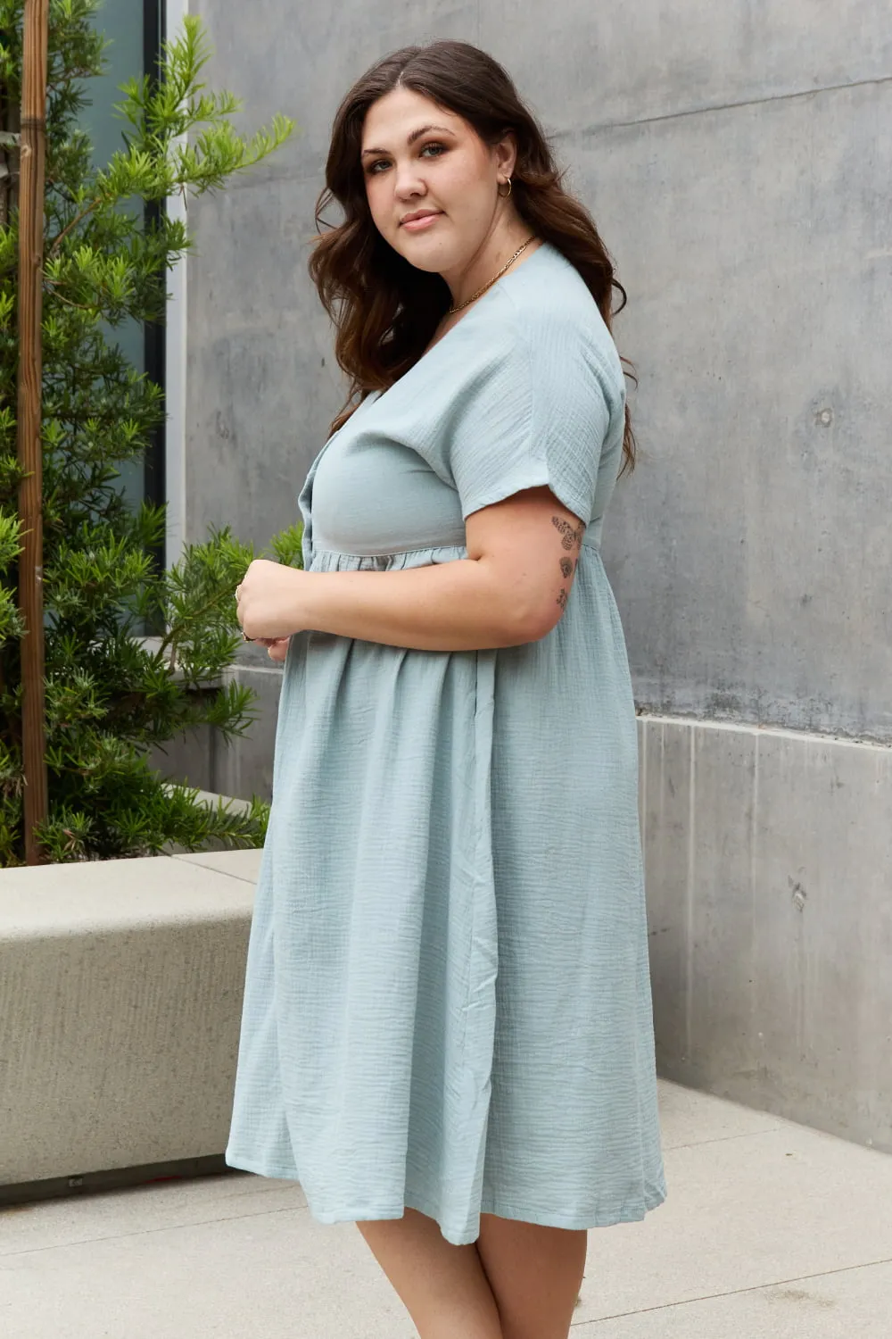 Charming Beach Midi Dress for Wedding Guests by Sweet Lovely By Jen