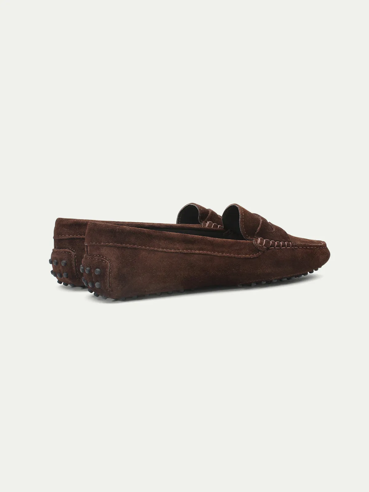 Chocolate Suede Driving Shoes