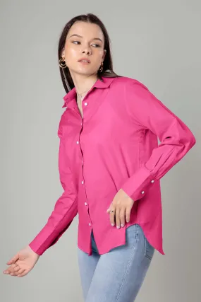 Classic Plain Cotton Shirt For Women