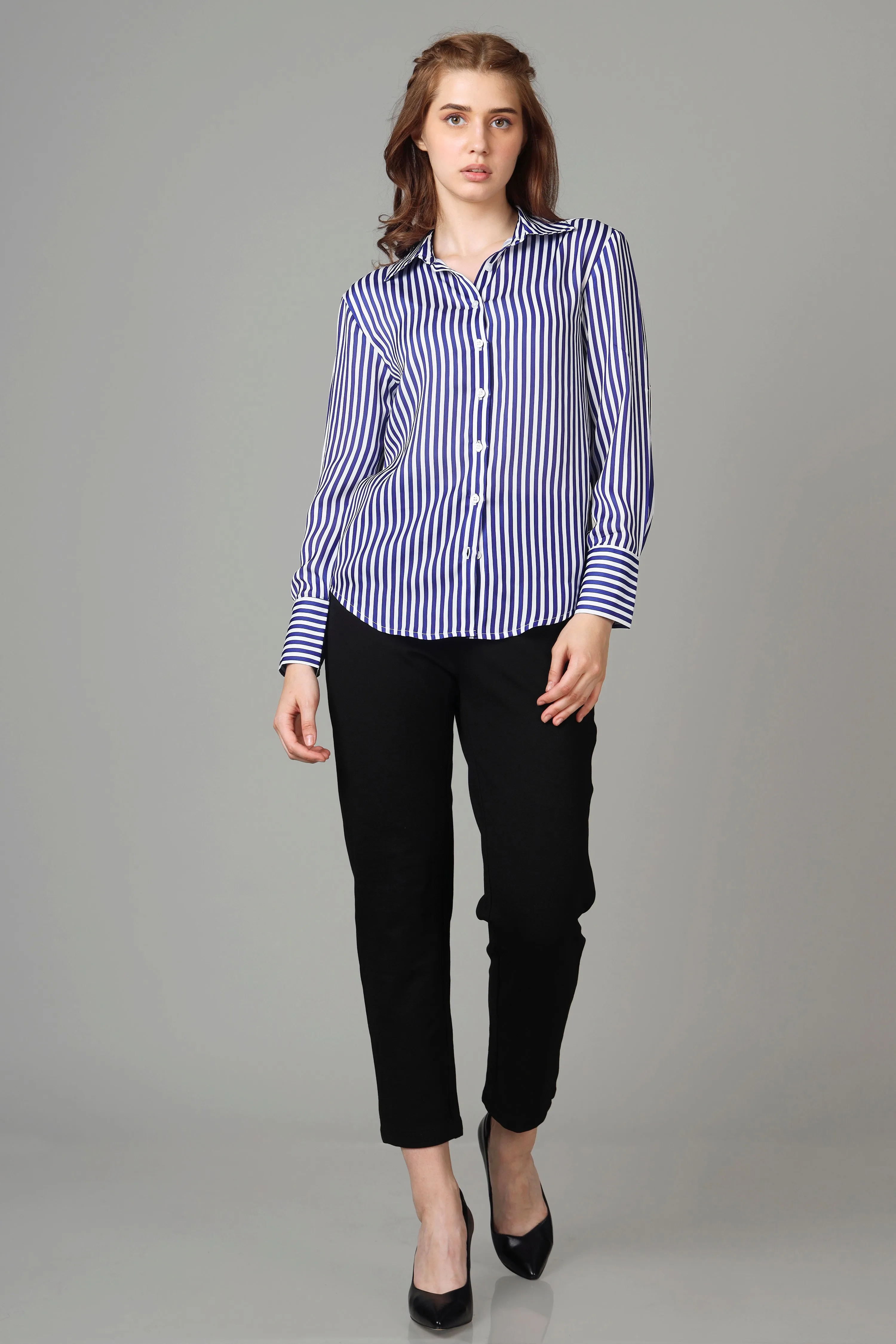 Classic Stripes Shirt For Women