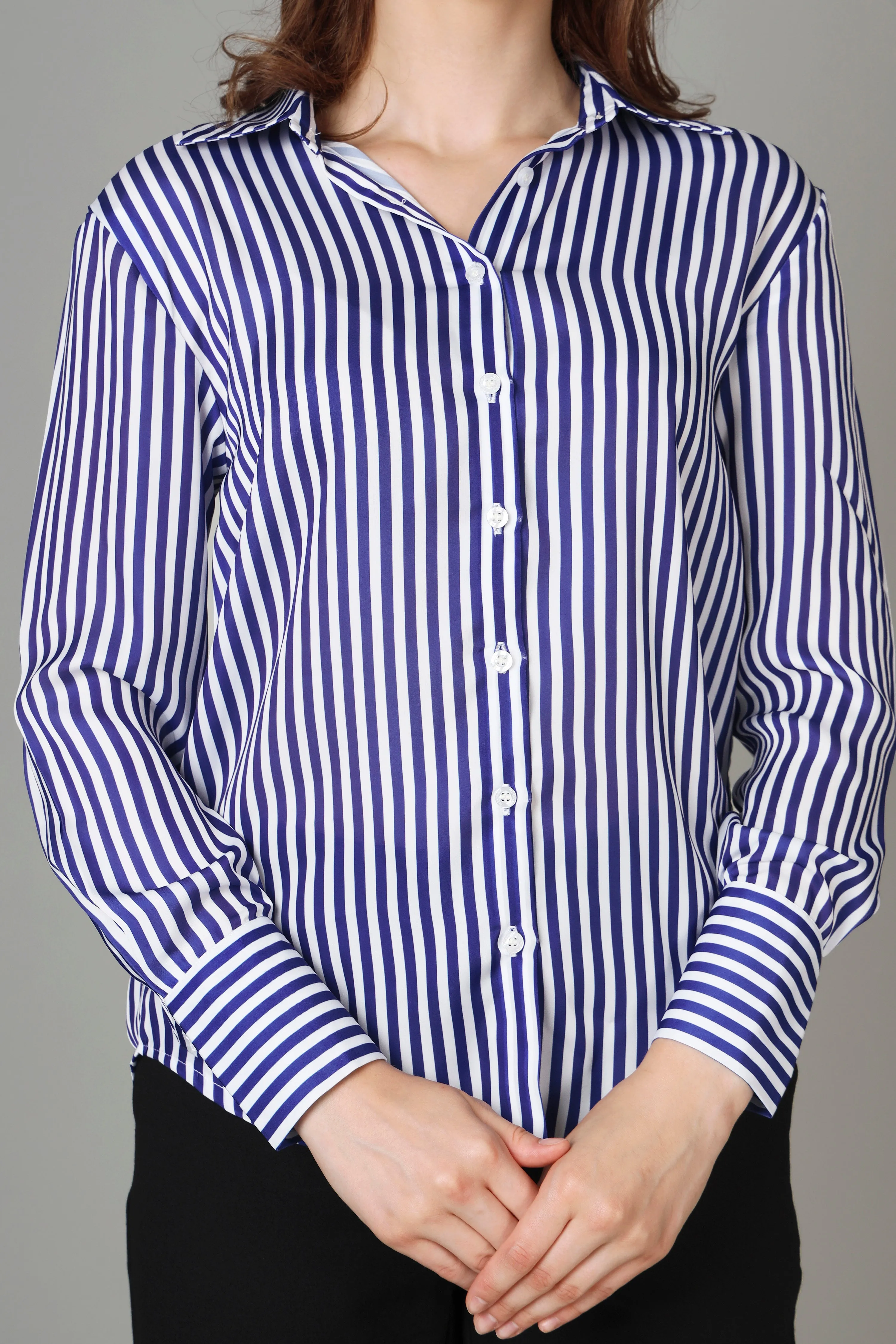 Classic Stripes Shirt For Women