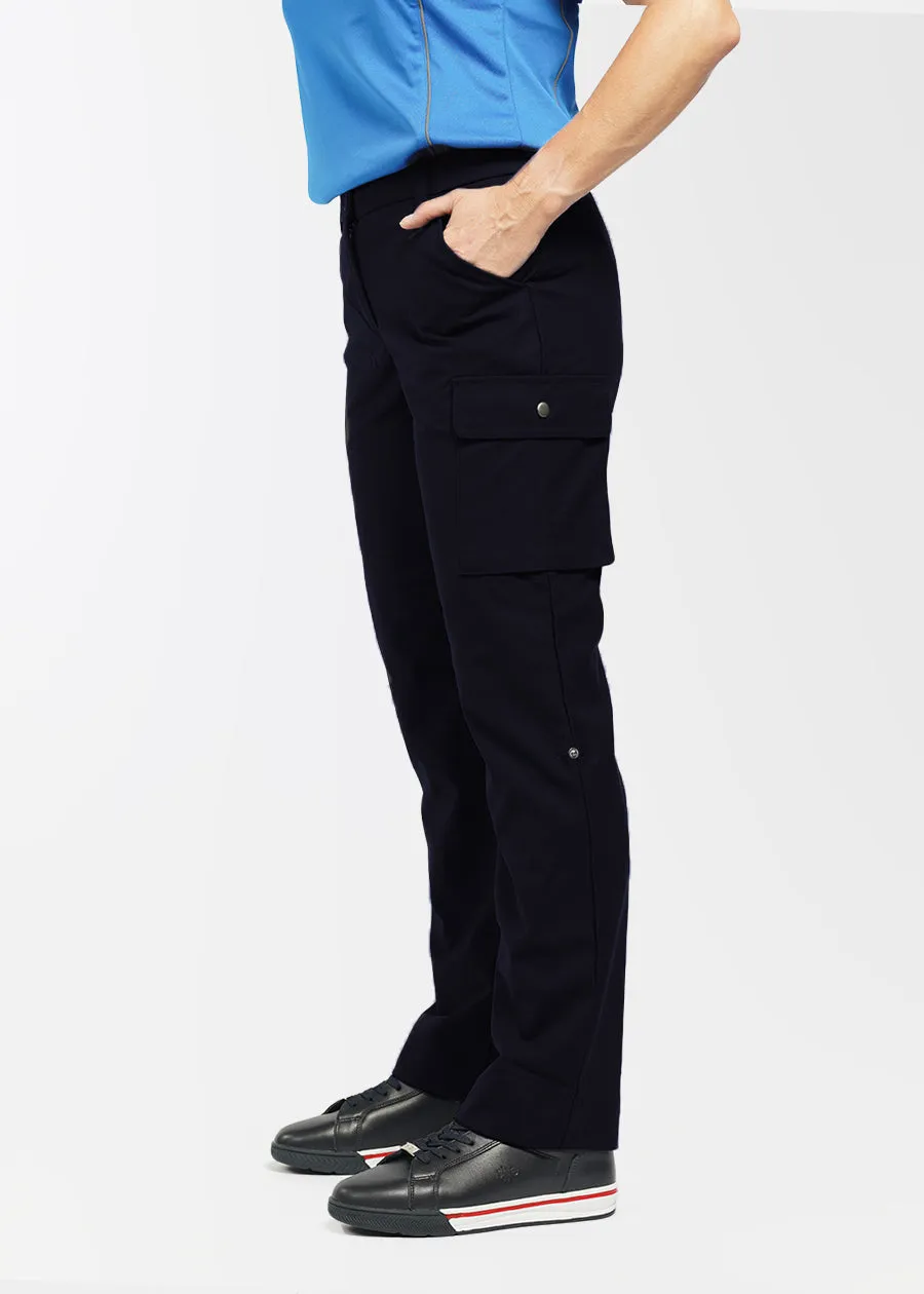 Comfort waist women's dress cargo pant