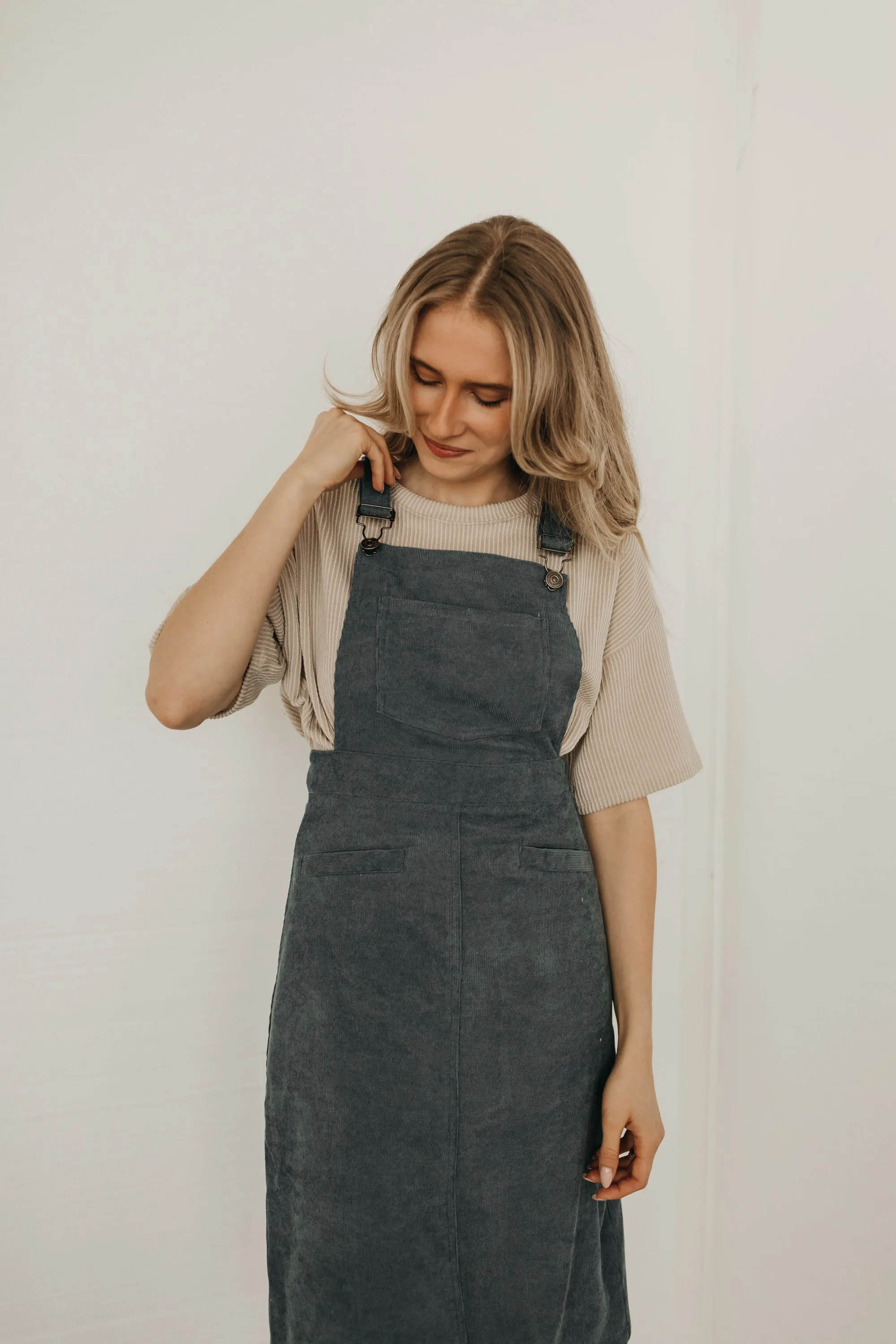 Corduroy Overall Dress (multiple colors)