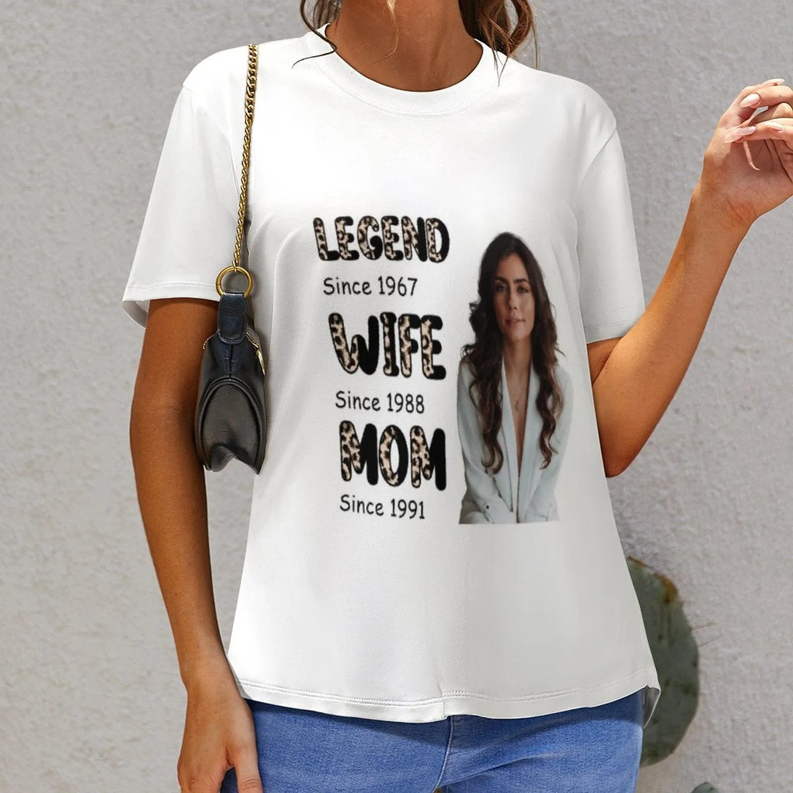 Custom Photo&Time Legend Wife Mom Time Shirt Mother's Day Gift