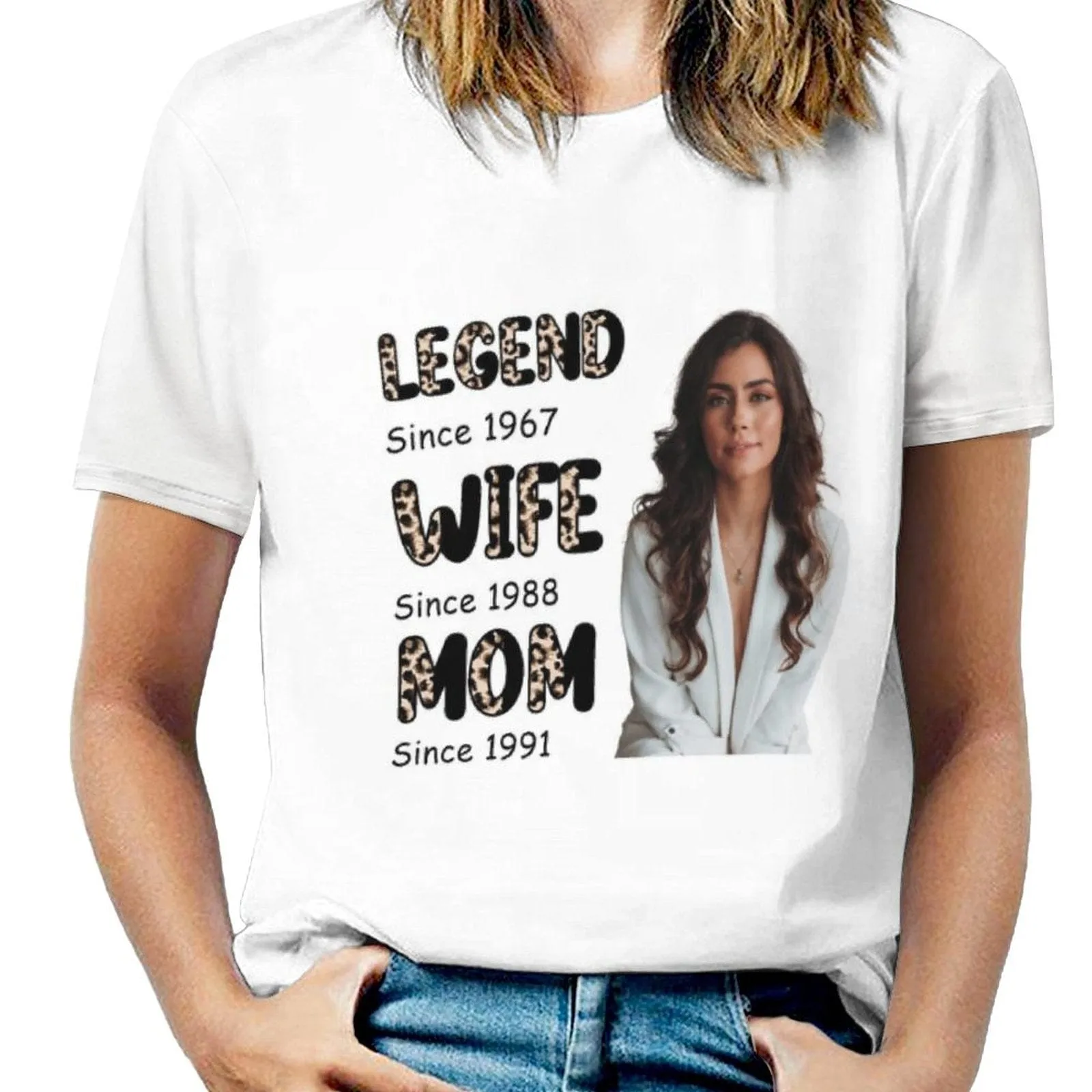 Custom Photo&Time Legend Wife Mom Time Shirt Mother's Day Gift