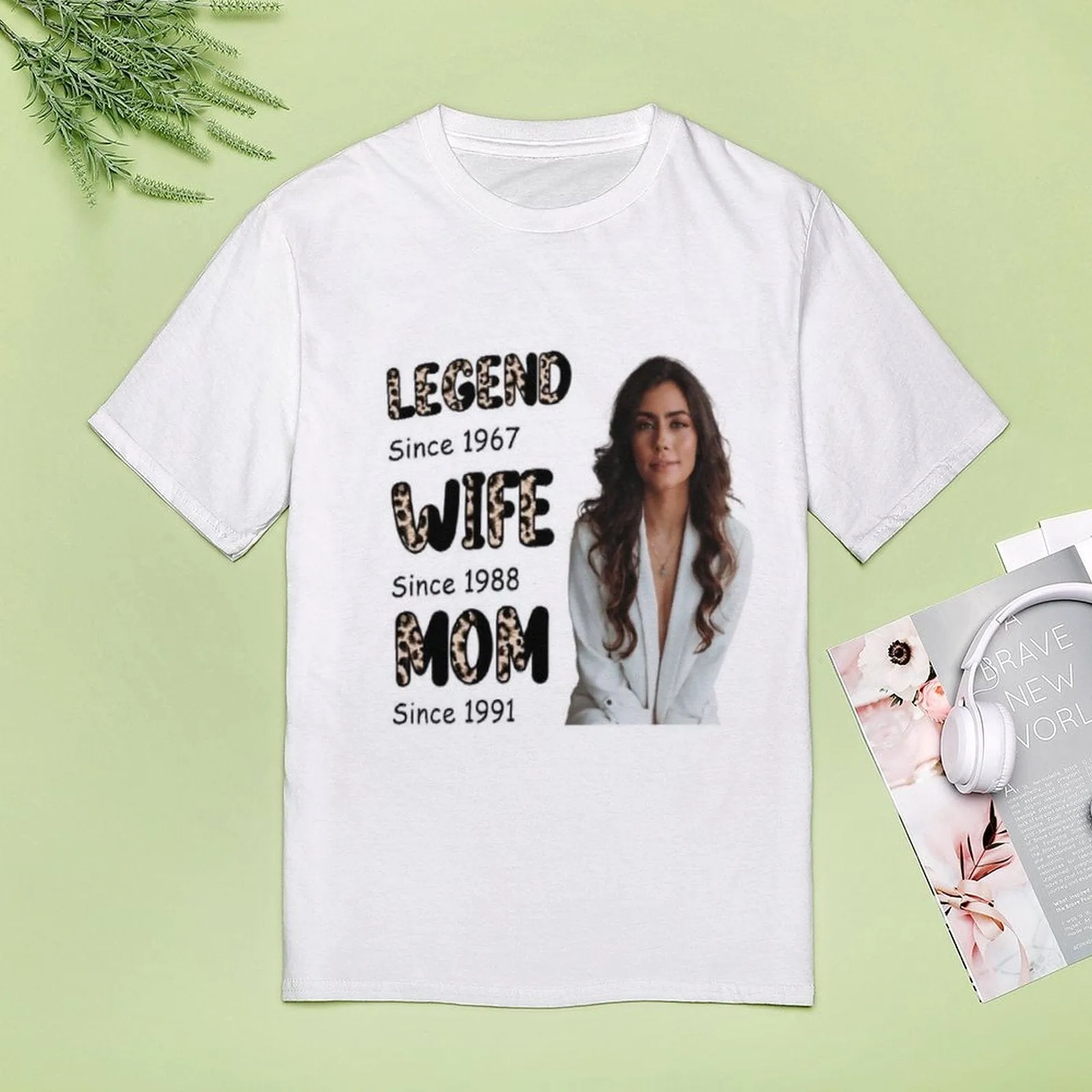 Custom Photo&Time Legend Wife Mom Time Shirt Mother's Day Gift