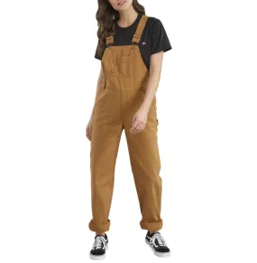 Dickies Women's Brown Duck Bib Work Overall - FB206