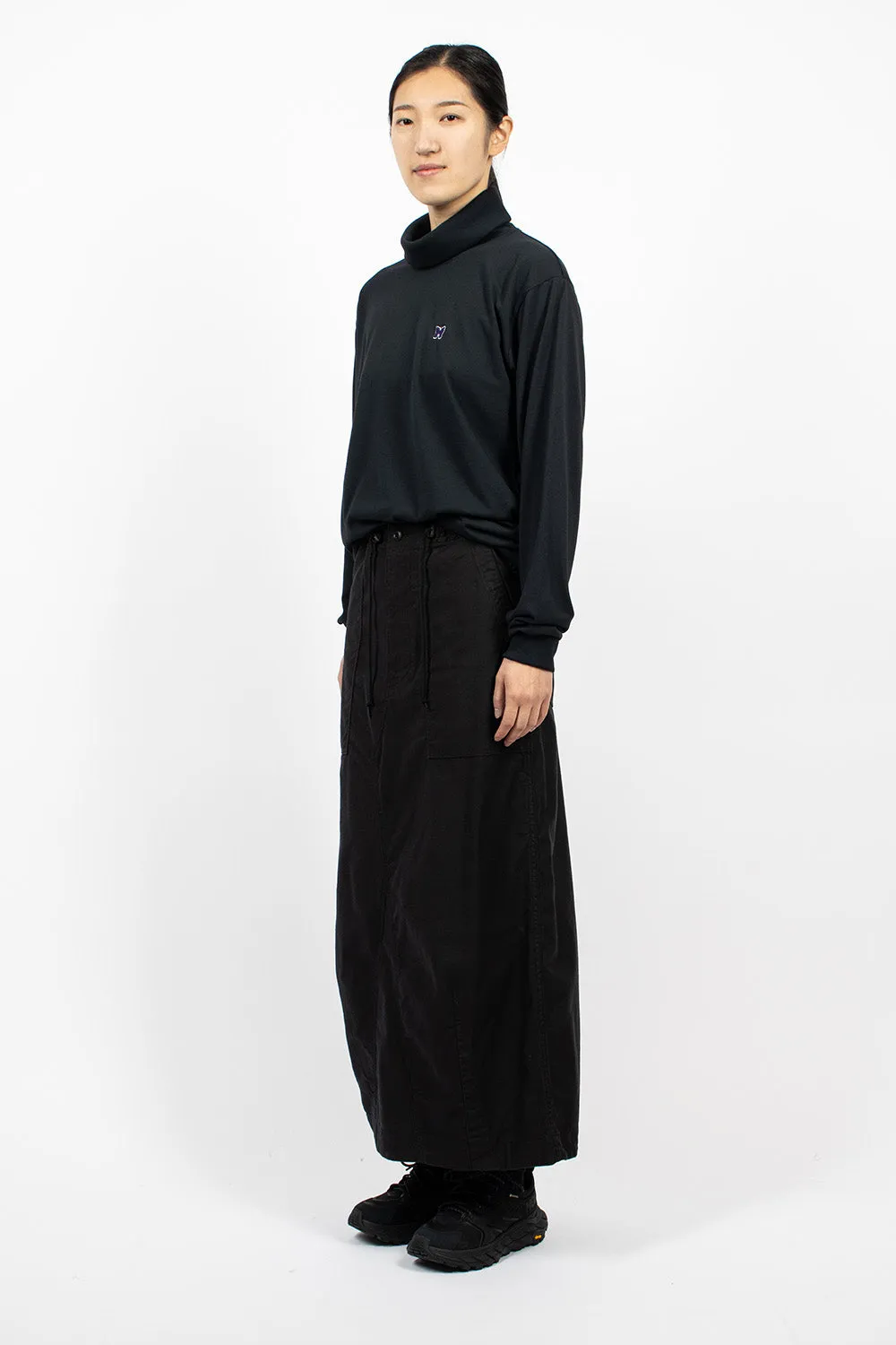 Fatigue Skirt Black Sateen