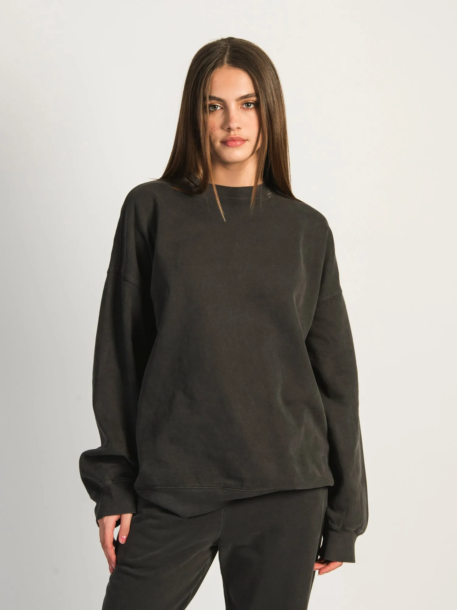 HARLOW MICHELLE CREWNECK - CHARCOAL