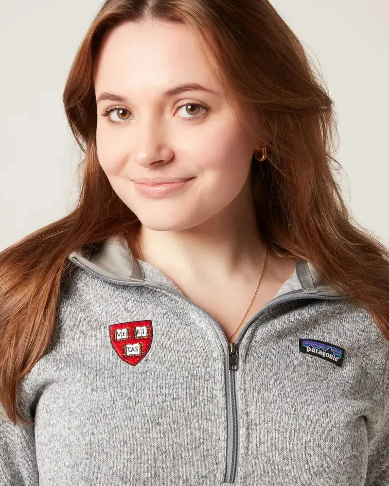 Harvard Womens Patagonia Better Sweater 1/4 Zip Pullover - Cozy, Stylish, and Eco-Friendly Fleece Top