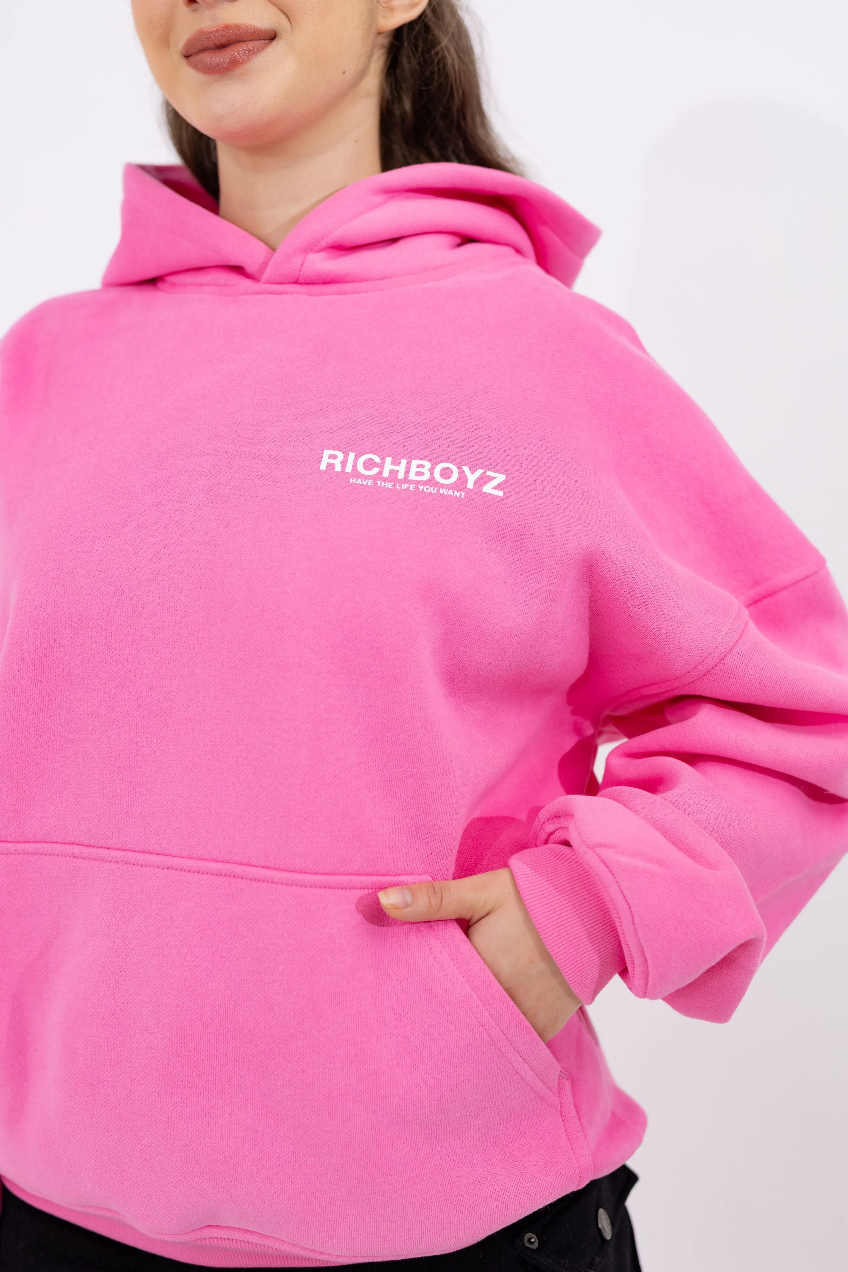 HOODIE - DEEP PINK