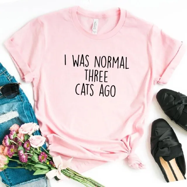 I WAS NORMAL THREE CATS AGO Women's T-shirt