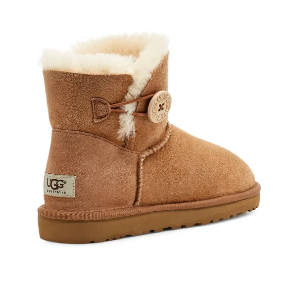 UGG Women's Mini Bailey Button II Chestnut