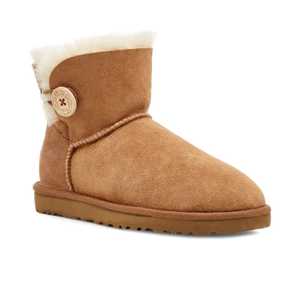 UGG Women's Mini Bailey Button II Chestnut