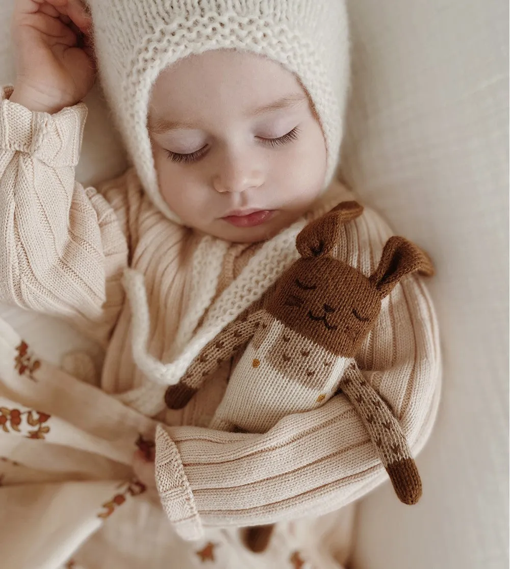 KUSCHELTIER BUNNY - ECRU OVERALLS