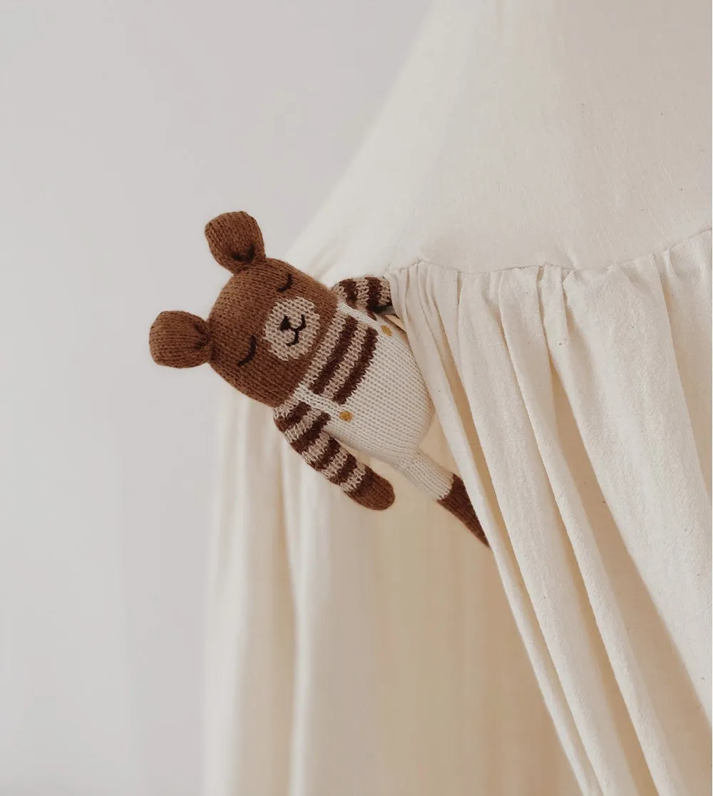 KUSCHELTIER TEDDY - ECRU OVERALLS