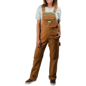 Liberty Women's Duck Bib Work Overall YBF002 - Brown