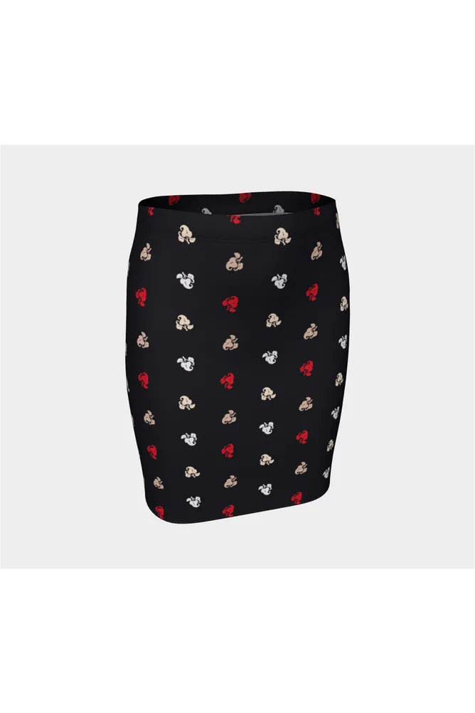 Lucky Leaf Fitted Skirt