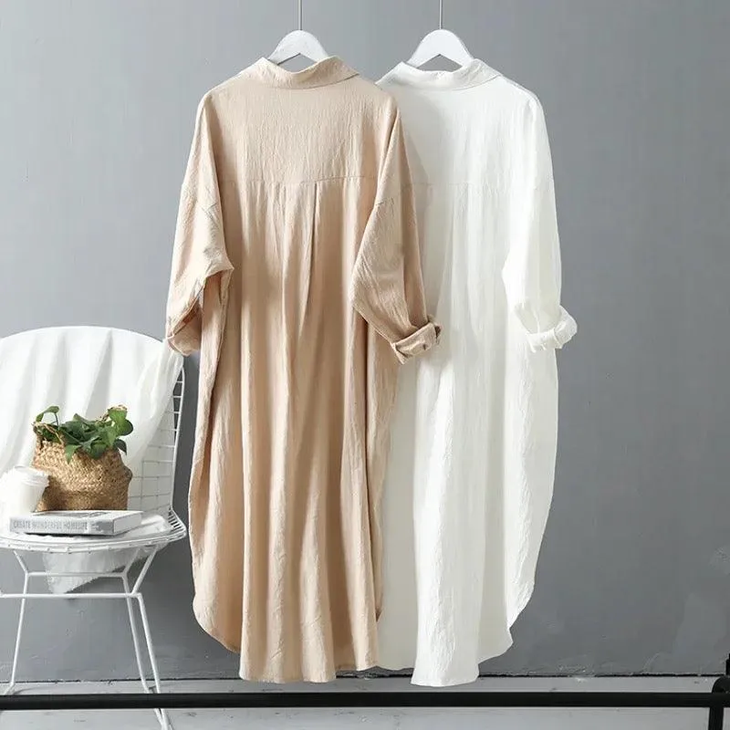 Lumia Luxe Cotton Long Shirt/ Dress