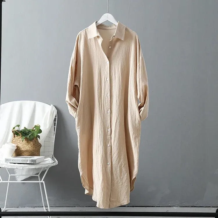 Lumia Luxe Cotton Long Shirt/ Dress