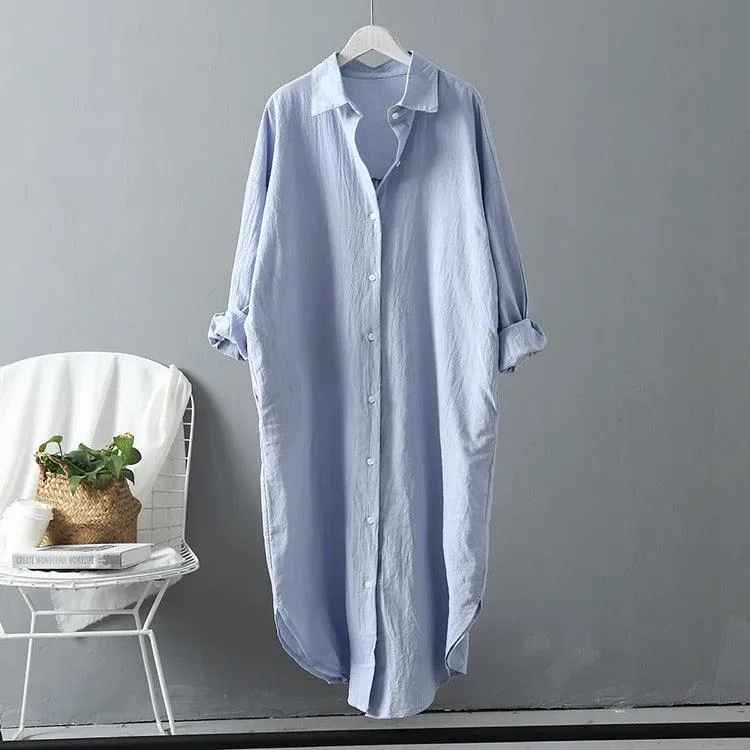 Lumia Luxe Cotton Long Shirt/ Dress