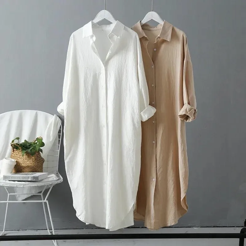 Lumia Luxe Cotton Long Shirt/ Dress