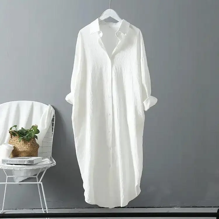 Lumia Luxe Cotton Long Shirt/ Dress