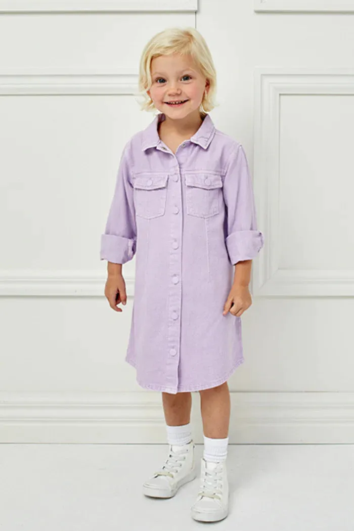 Milky - Lavender Denim Dress