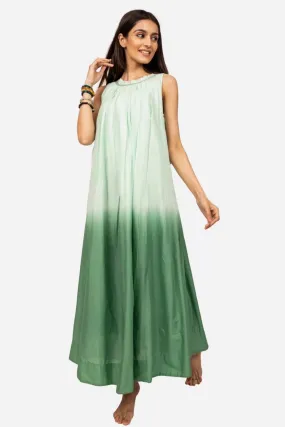 Mint green ombre dress