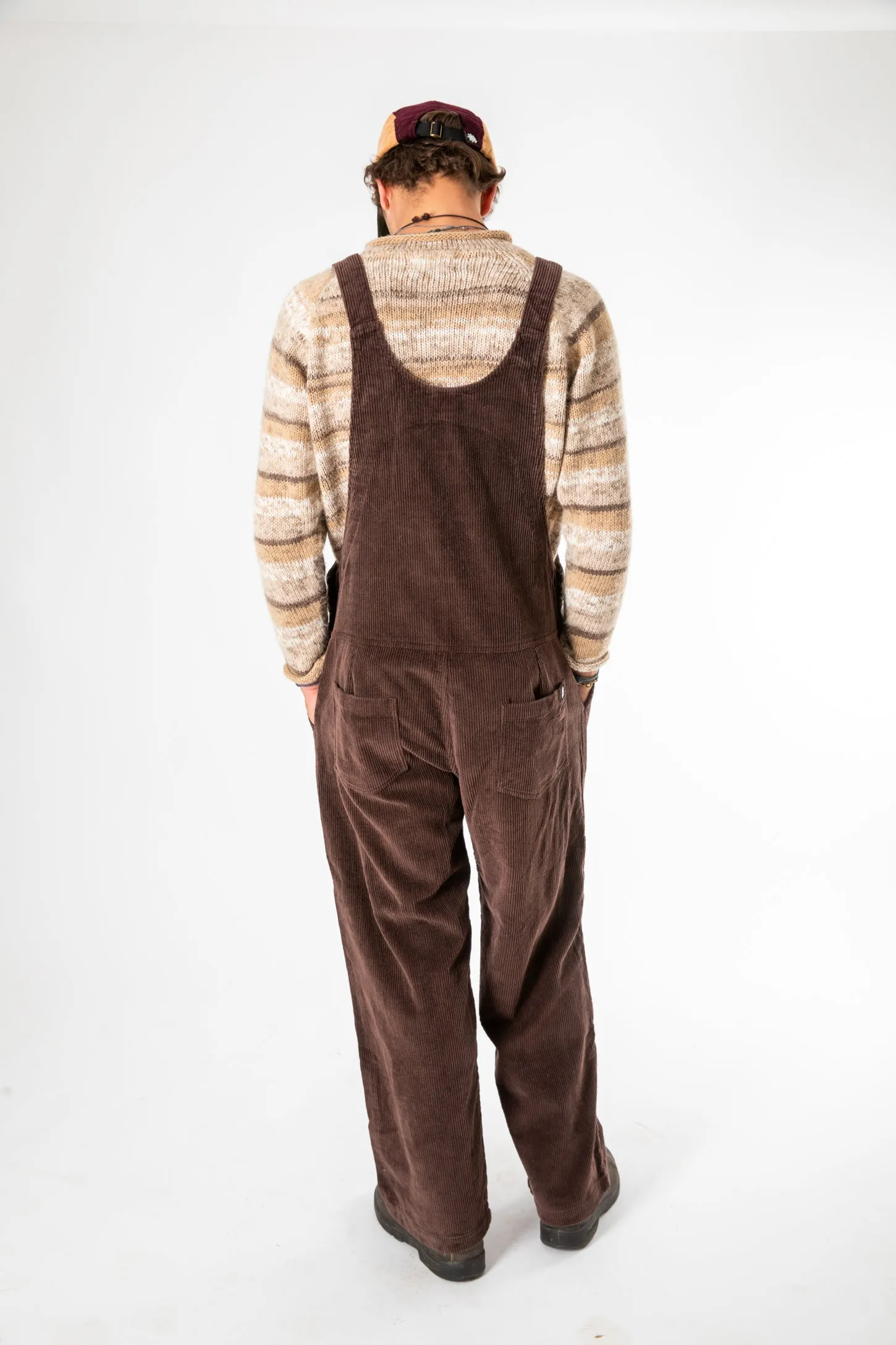 Tokha Color Block Corduroy Overalls