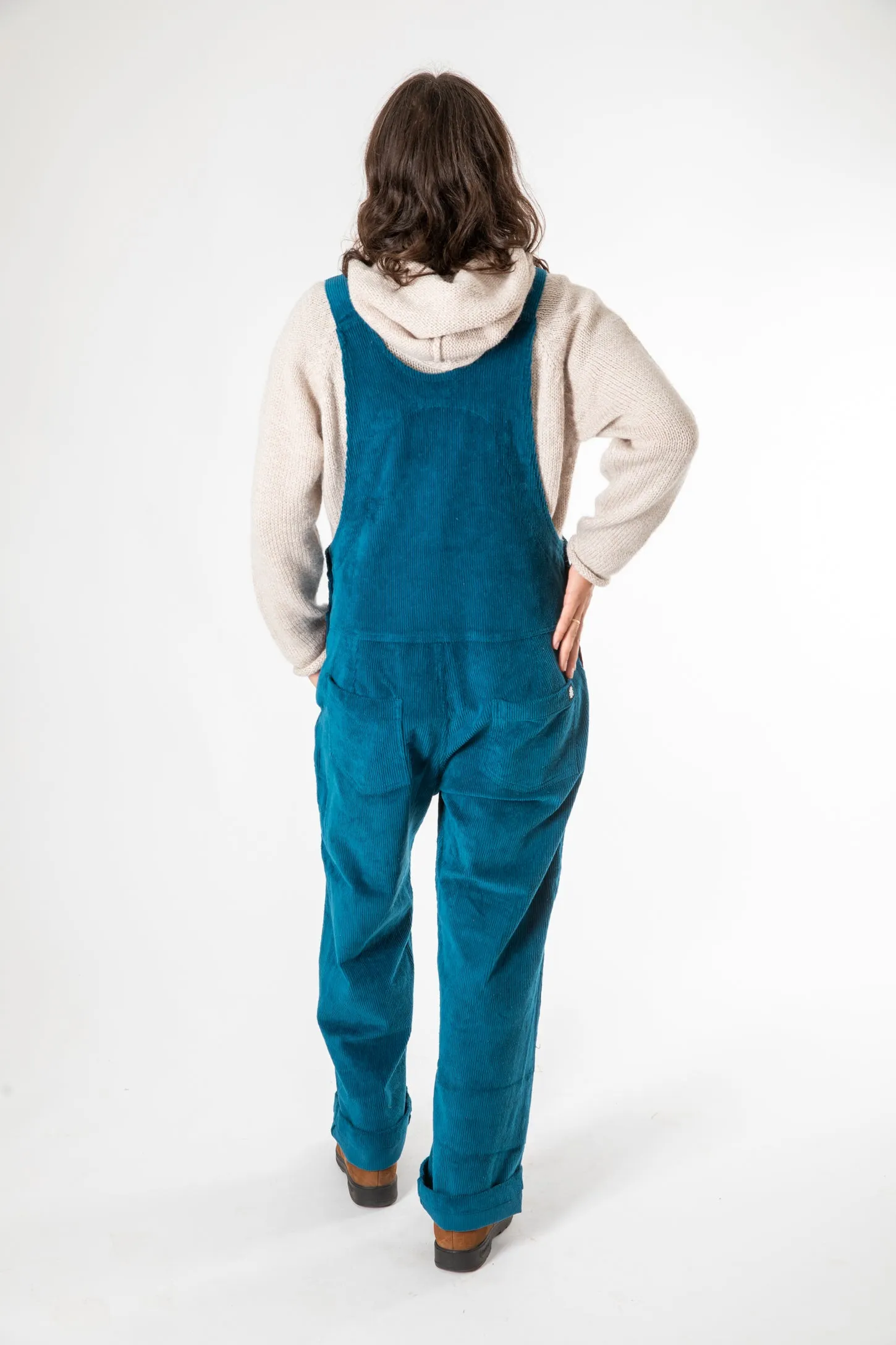 Tokha Color Block Corduroy Overalls