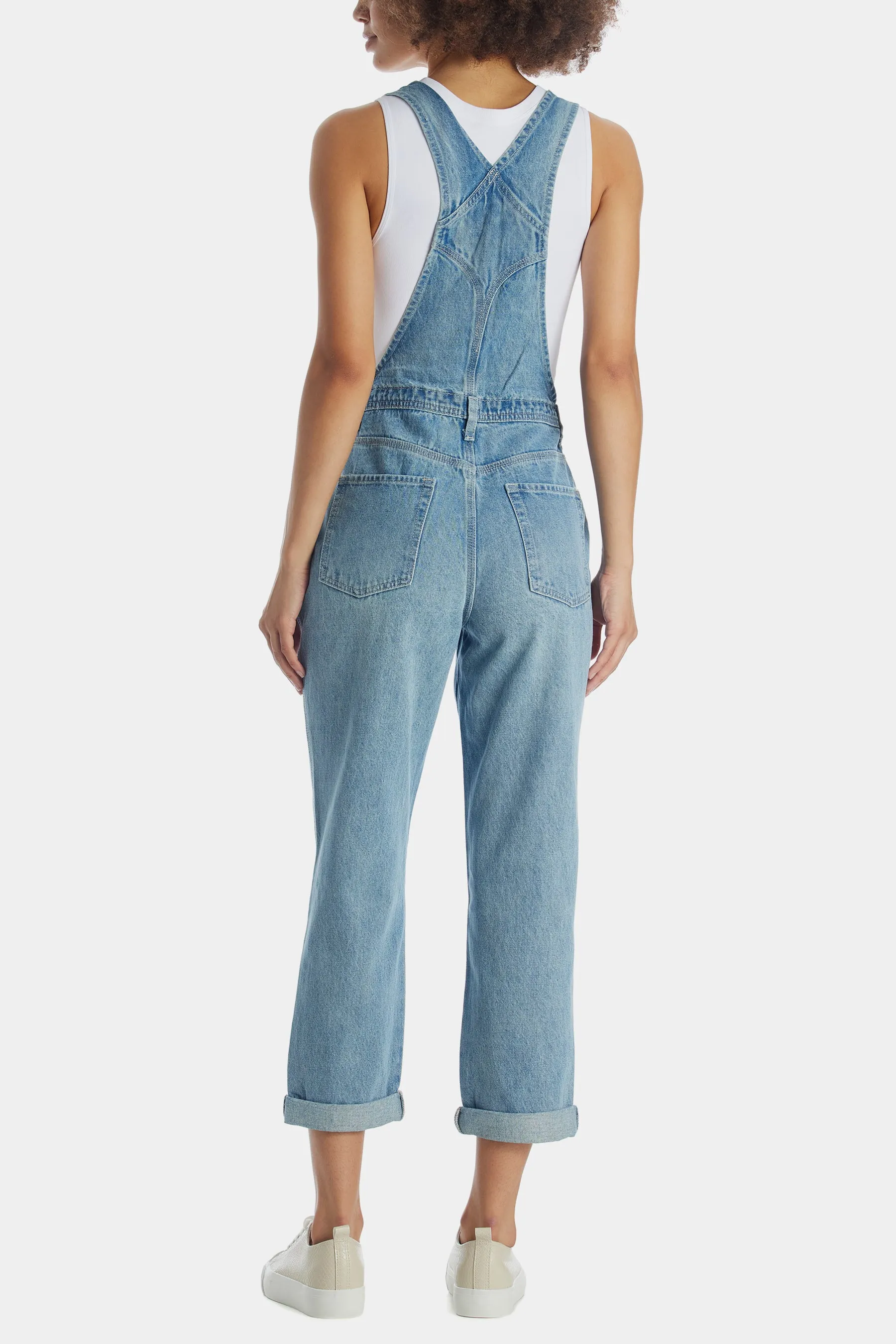 Washed Woven Overalls