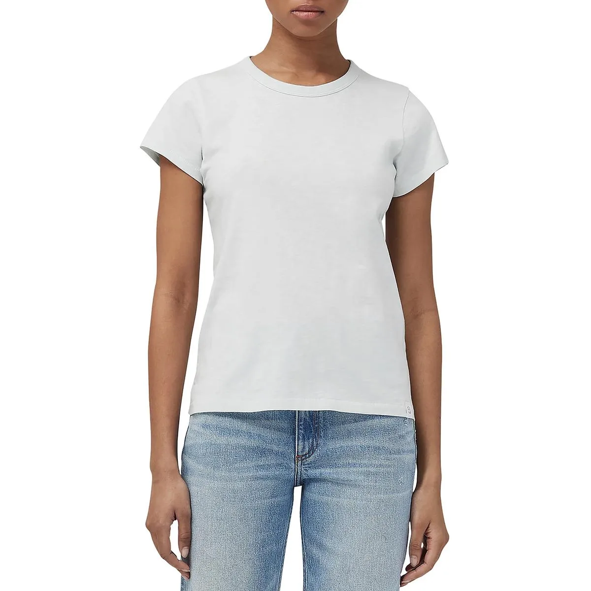 Rag & Bone Womens The Slub Tee Organic Cotton Slub Pullover Top