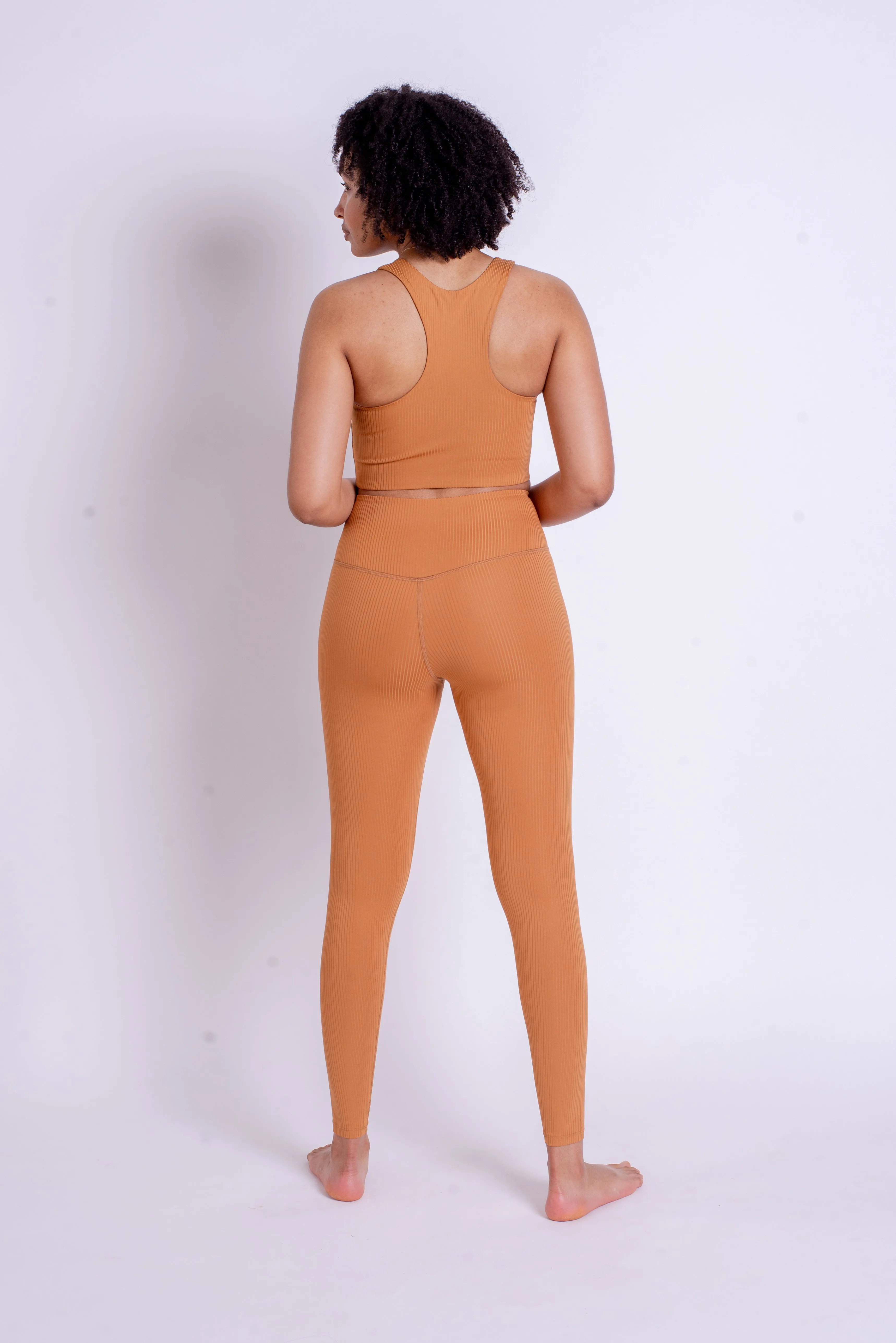 RIB High-Rise Leggings - Made from recycled bottles