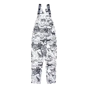 RIPNDIP DARK TWISTED FANTASY OVERALLS-WHITE