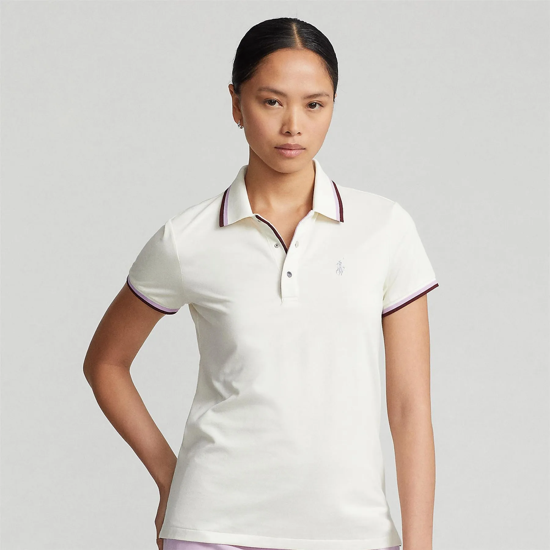 RLX Womens Tour Pique Val Polo Chic Cream - AW23