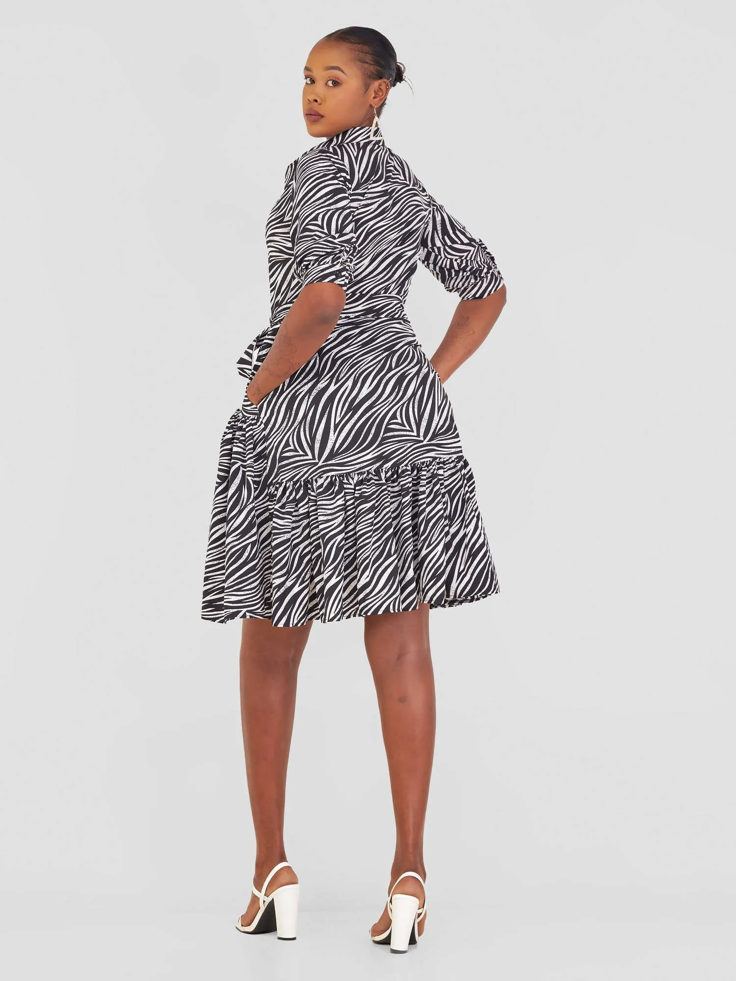 Salok Havilah Ella Shirt Dress - Black Print