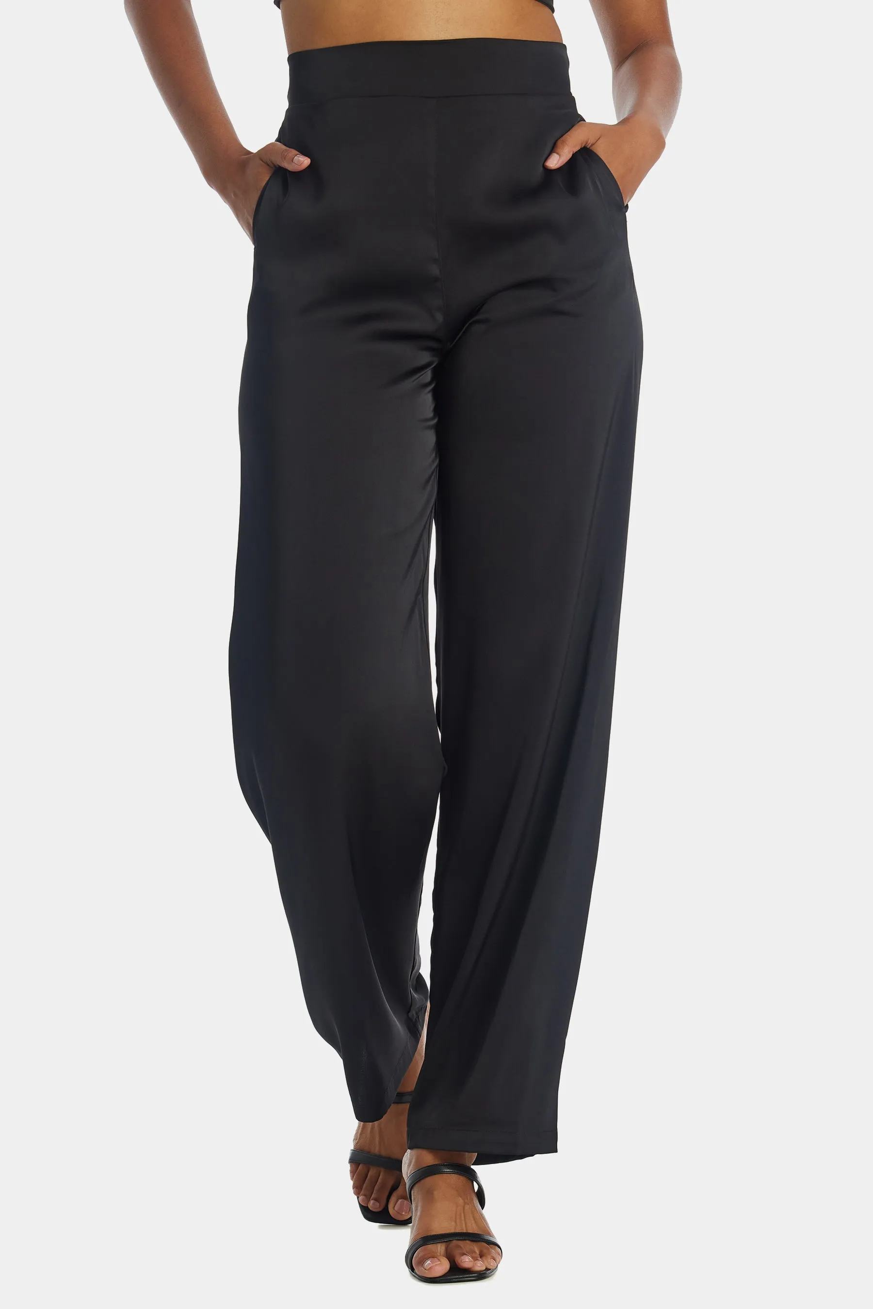 Satin Wide Leg Pant