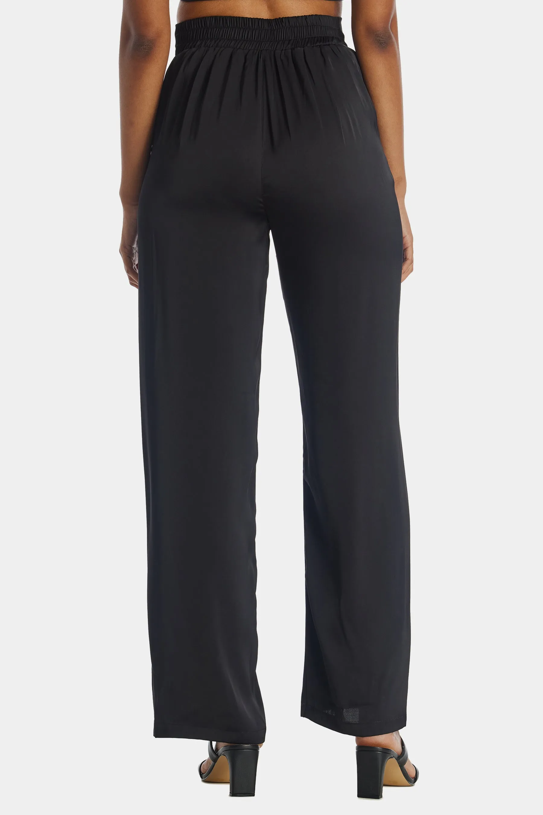 Satin Wide Leg Pant